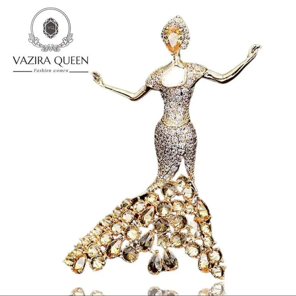 VQ Lady Brooch - Picture 1 of 6